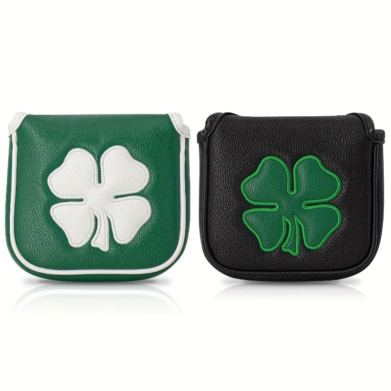 Fashionable Clover Golf Putter Cover - Square Protective Cover, Durable and Easy to Clean, Golf Accessories ﻿