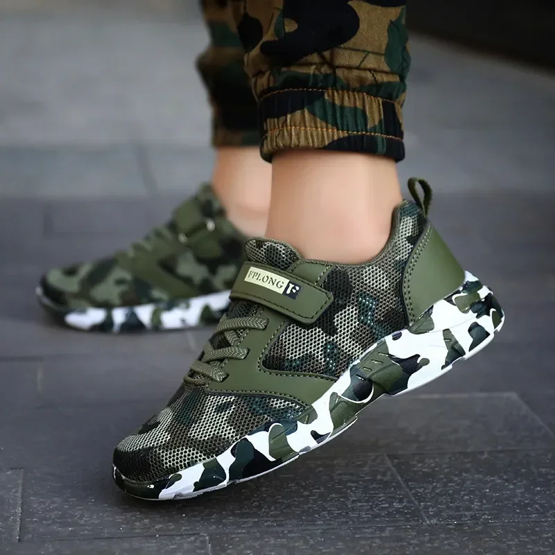 

Brand Summer Children Camouflage Sneakers Kids Sports Tennis Shoes Breathable Mesh Boys Girls Running Shoes Outdoor Casual Shoes