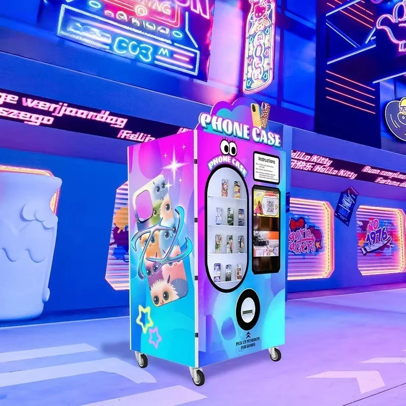 آلة بيع غطاء الهاتف المطبوعة الأوتوماتيكية المخصصة لحالات الهاتف المحمول