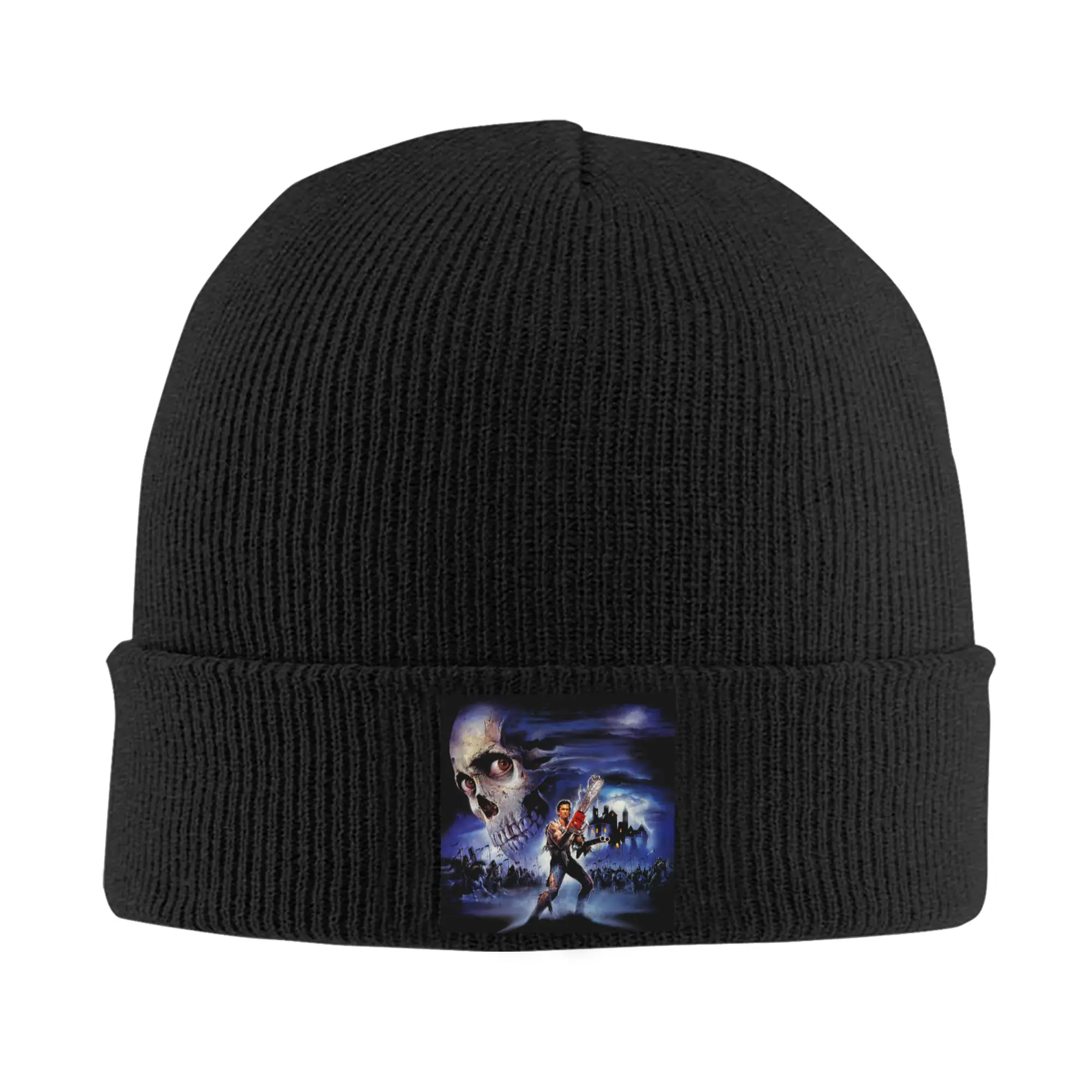 Halloween Evil Dead Skullies Beanies Caps Unisex Streetwear Winter Warm Knitted Hat Adult Horror Movie Film Bonnet Hats