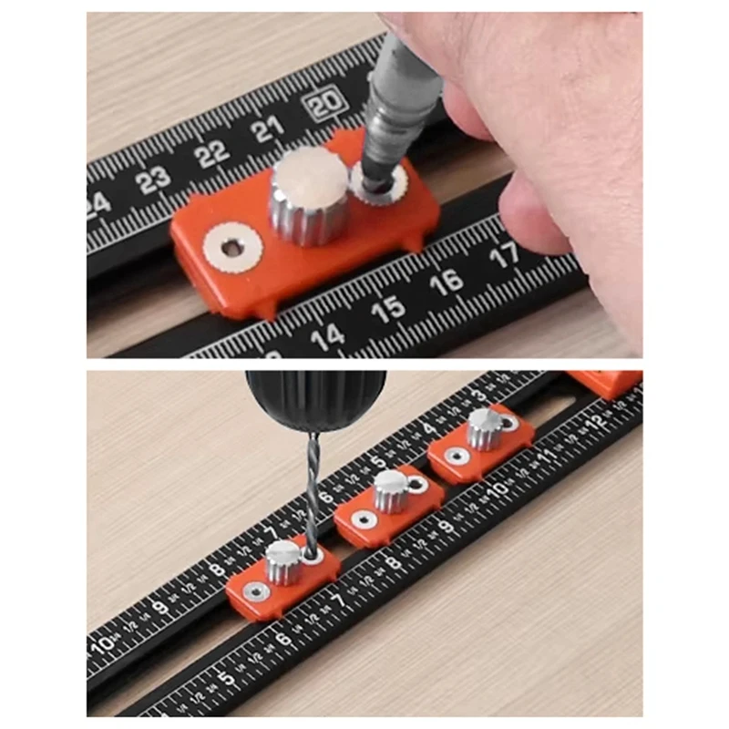 WCS-High Precision Angle Ruler Woodworking Scribe Drawing Marking Gauge Crossed-Cut T-Type Ruler Measuring Tools 35Cm