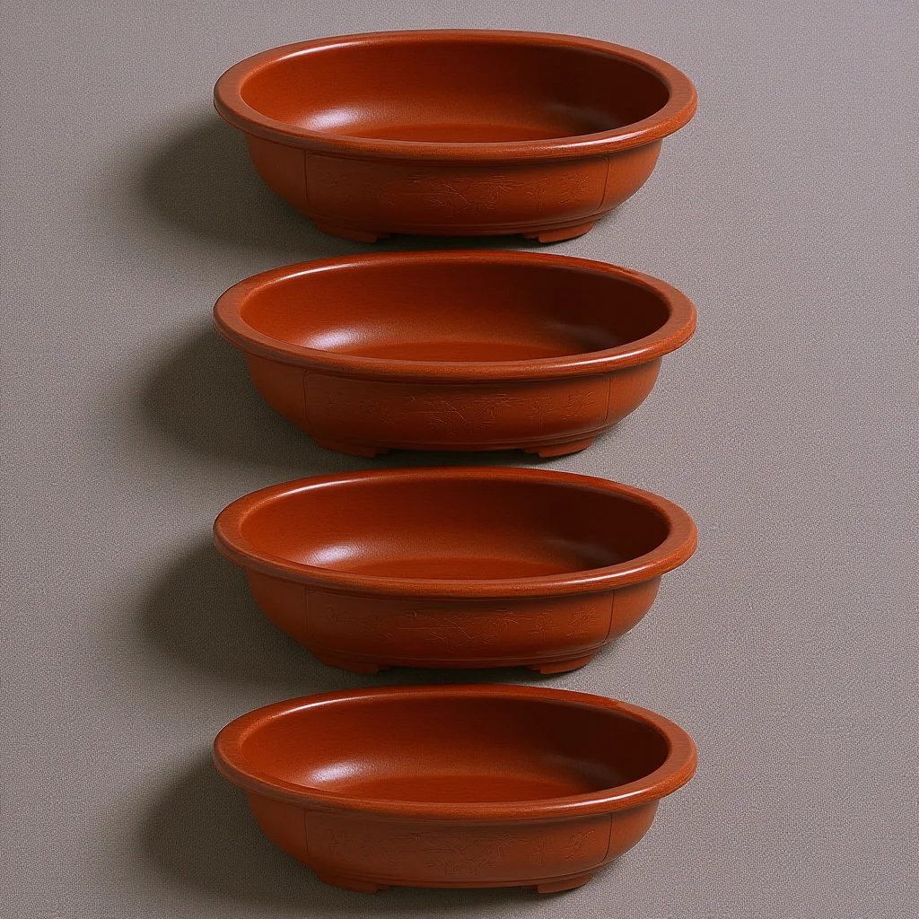 

4pcs Thickened Flower Pot Plastic Planter For Indoor Plants Succulents Bonsai Garden Balcony Decoration Planting Container