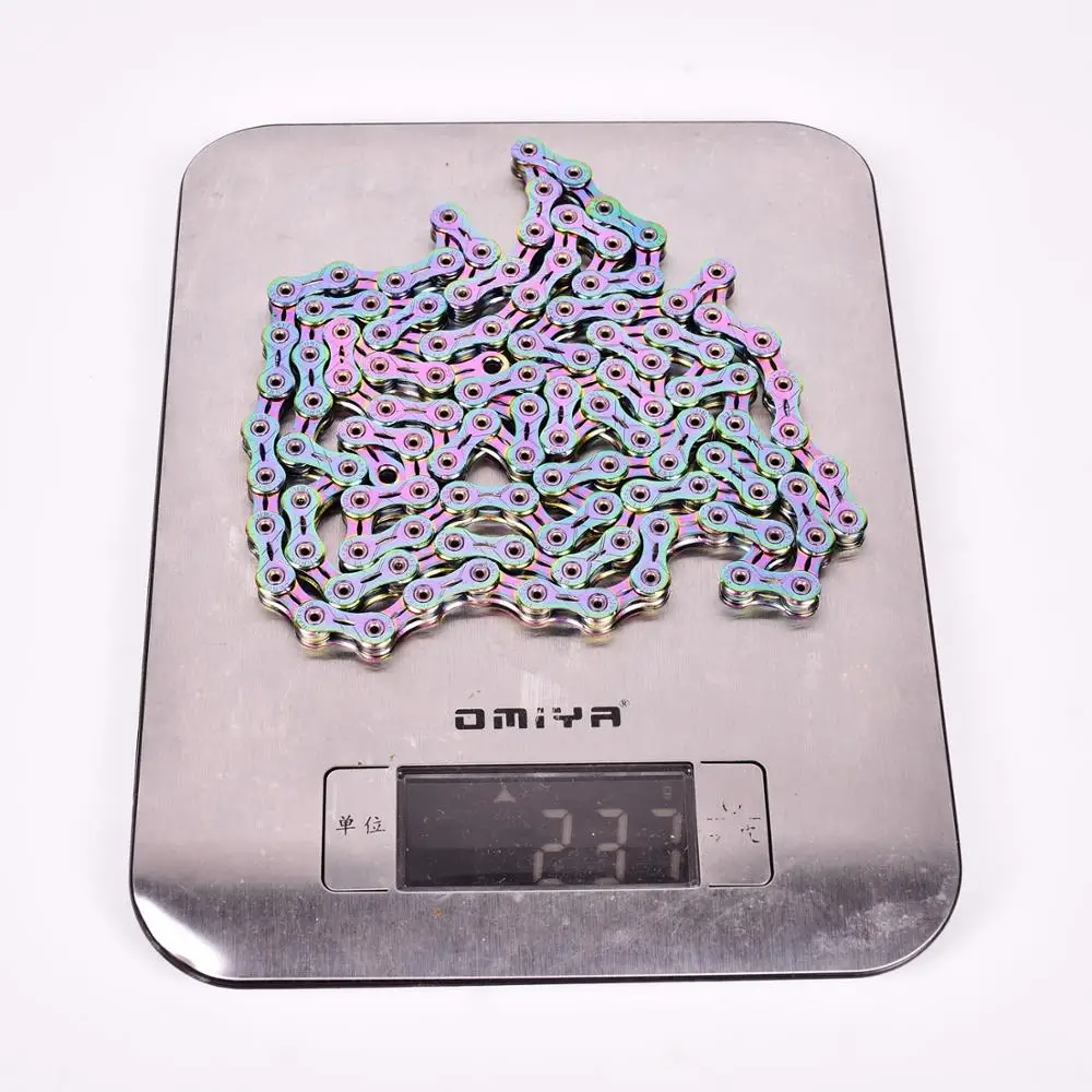 Bolany Bicycle Chain 8 9 10 11 12 13 Speed Titanium Gold Silver Rainbow Mountain Road SUMC Bike Chains Parts 116/126 Links