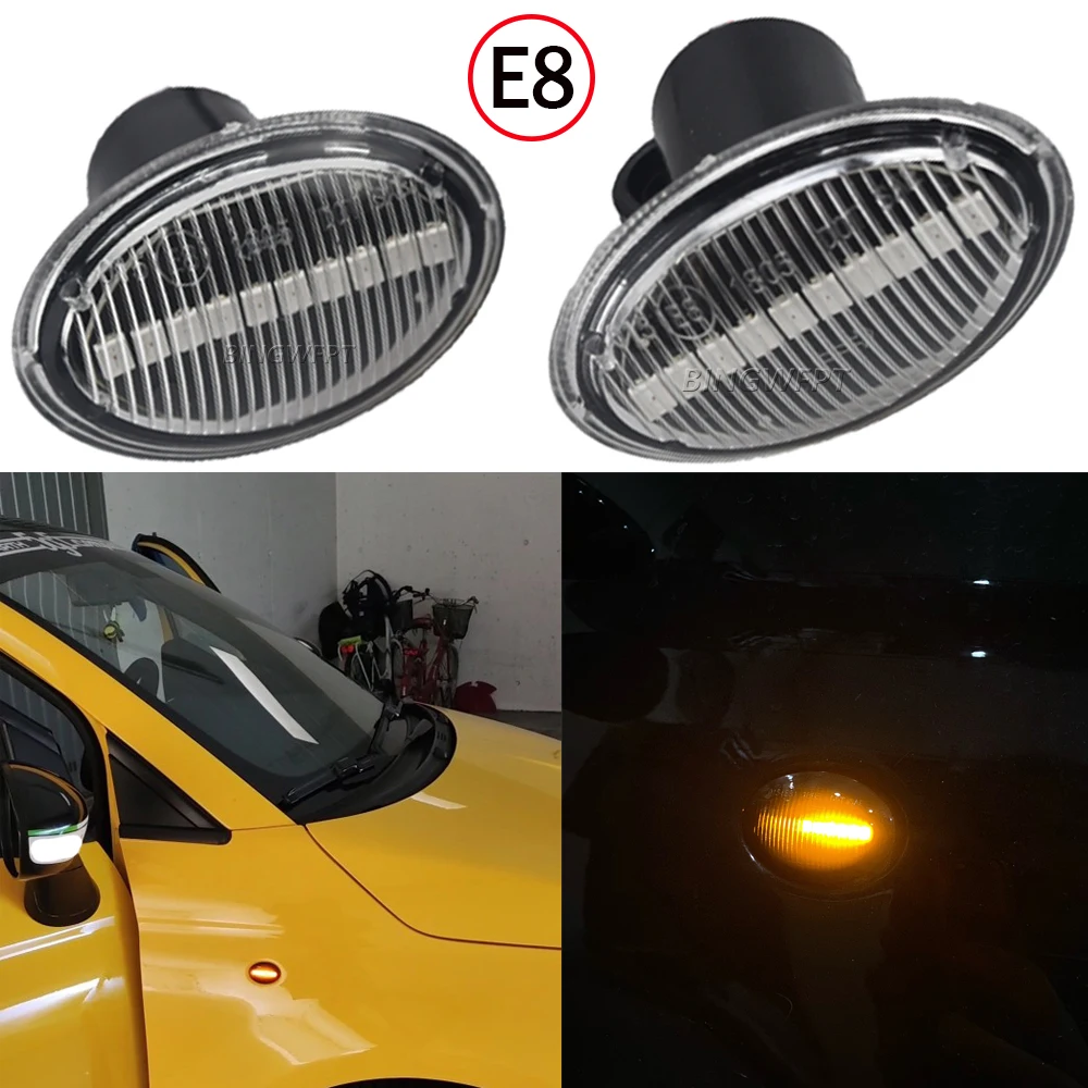 BINGWFPT עבור Abarth 500 595 695 עבור FIAT 500 500C 500L פלאש LED דינמי אור סיגנל צד