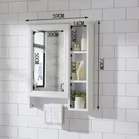 Luxury White Bathroom Cabinet Organizer Storage Accessories Shelves Cupboard Desk Display Over Archivadores Salon Furniture