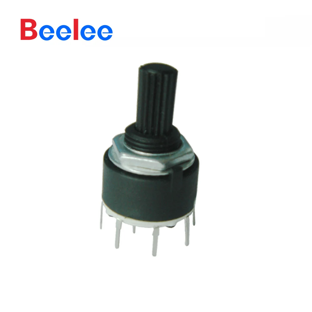 50 قطعة Beelee 16 مللي متر مفاتيح اختيار دوارة مستديرة 10 دبوس 13 فولت مفتاح دوار للخلاط #5