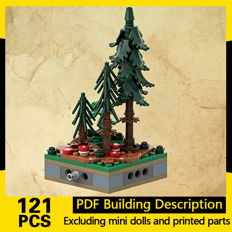 Creators Plant Series Model MOC Building Bricks Common Spruce Modular Technology Gifts Holiday Assemble Toys Suit Display