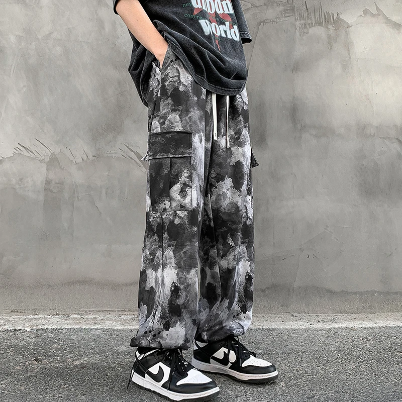 

LAPPSTER-Youth Y2k Camo Streetwear Joggers Pants 2023 Tie Dye Japanese Style Sweatpants Camouflage Hip Hop Track Pants Tracksuit