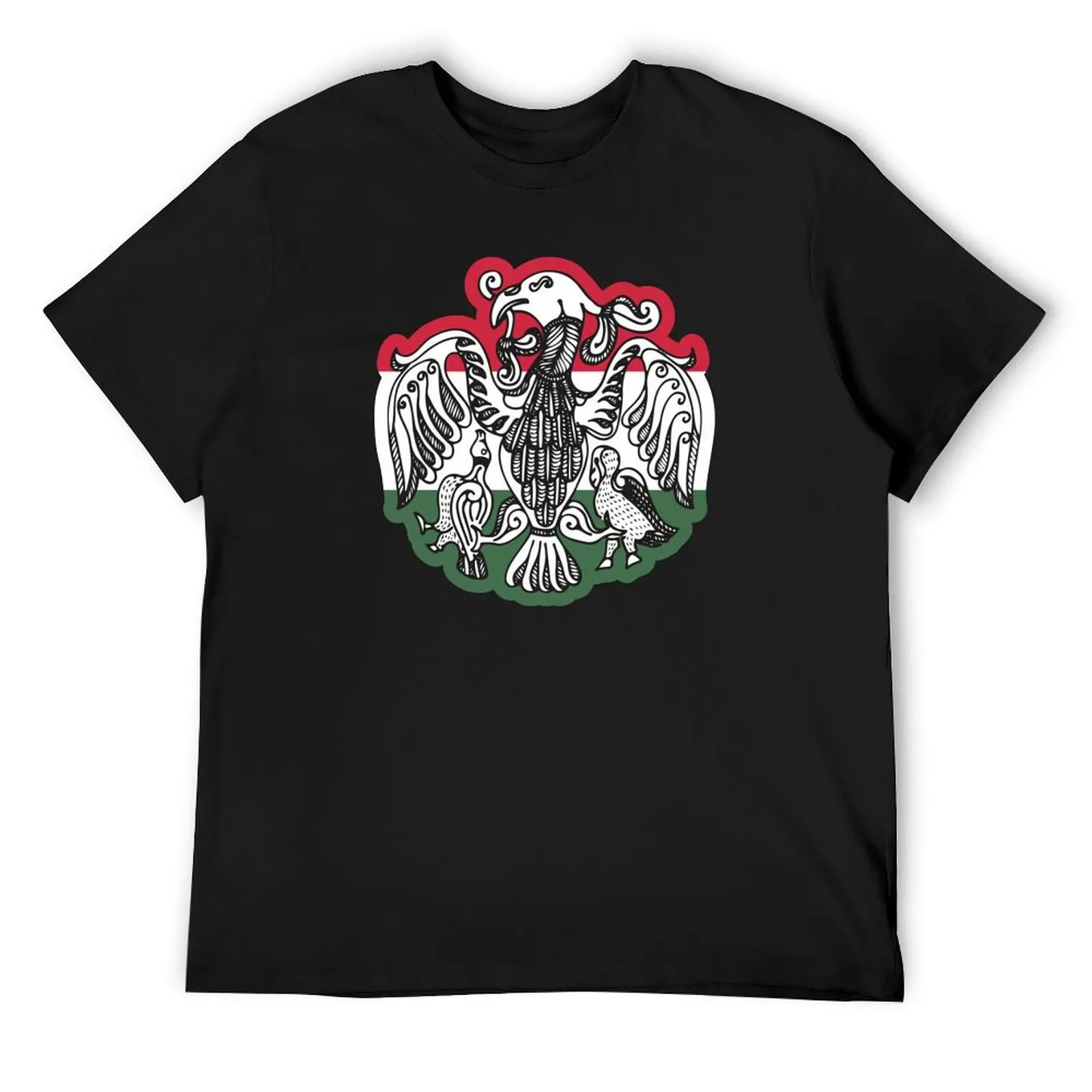 Turul hungarian flag creation myth protector spirit phenix shaman mythology bird tradition Hungary sólyom T-Shirt