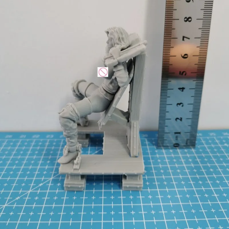 Yennefer ingossato Fai da te Figura in resina Scala 1/24 Kit modello assemblato Smontato Diorama Non verniciato Figurine Giocattoli per hobby