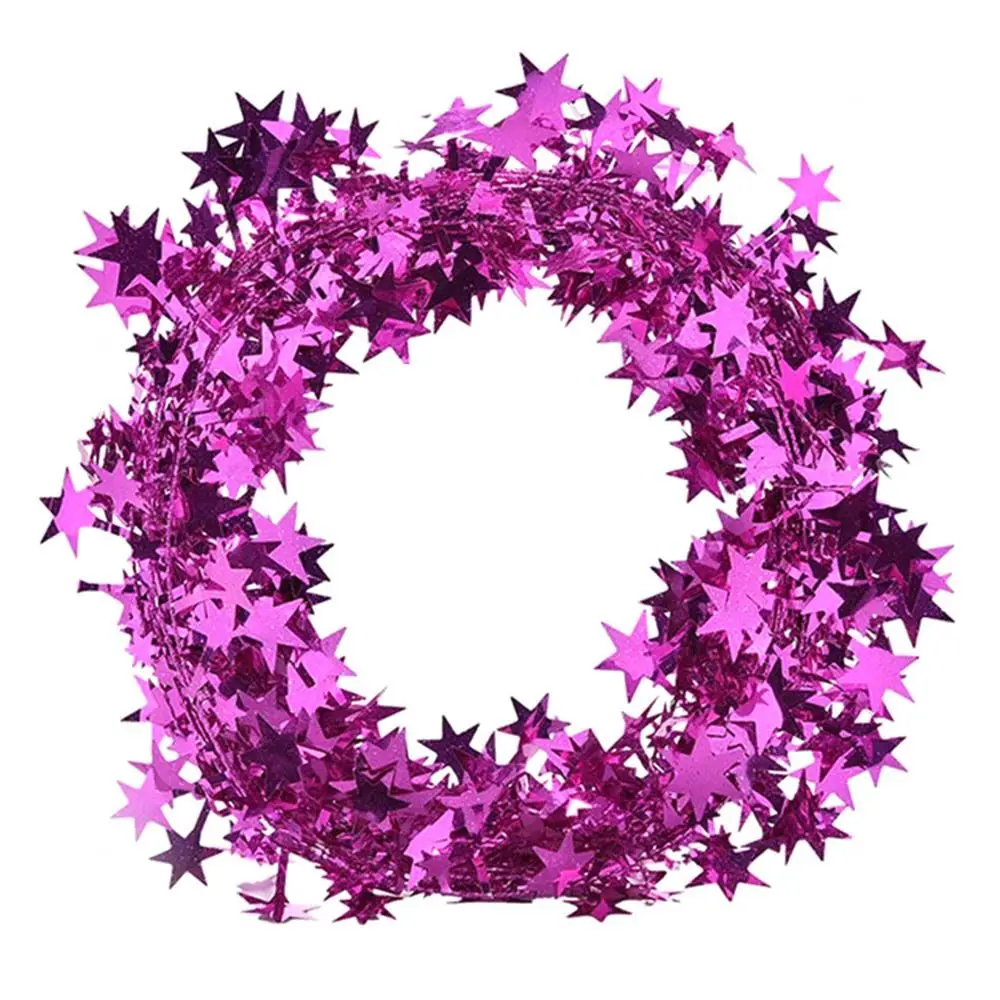 

7.5M Xmas Party Christmas Tree Rattan Garland Star Pine Tinsel Hanging Ornaments Christmas Decoration