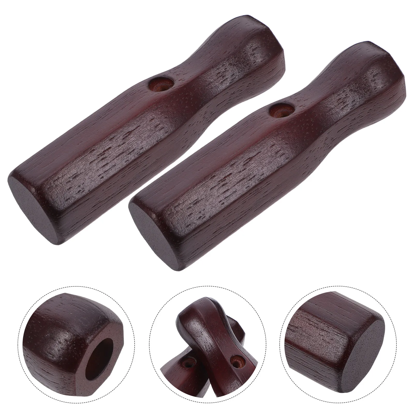 

2Pcs Wooden Octagonal Foosball Handles Non Slip Ergonomic Grip Replacement Table Soccer Parts Universal Fit Durable Elegant