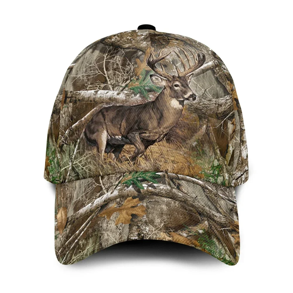 Men Baseball Cap Love Deer Runing Fishing Hunting Printed napback Men Women Adult Breathable Summer Headwear Outdoor Hat