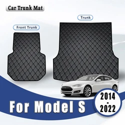 Car Trunk Mats For Tesla Model S 2022 2021 2020 2019 2018 2017 2016 2014 2015 Vehicles Cargo Liner Carpets Interior Accessories