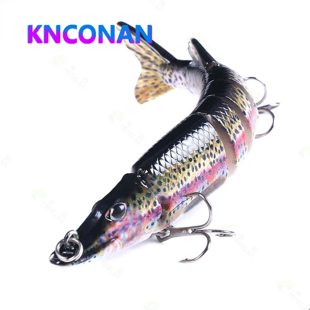 

127mm 20g Wobblers Pike Fishing Lures Swimming Bait Multi Jointed Crankbait Hard Bait Minnow Trout Bass Fishing Tackle