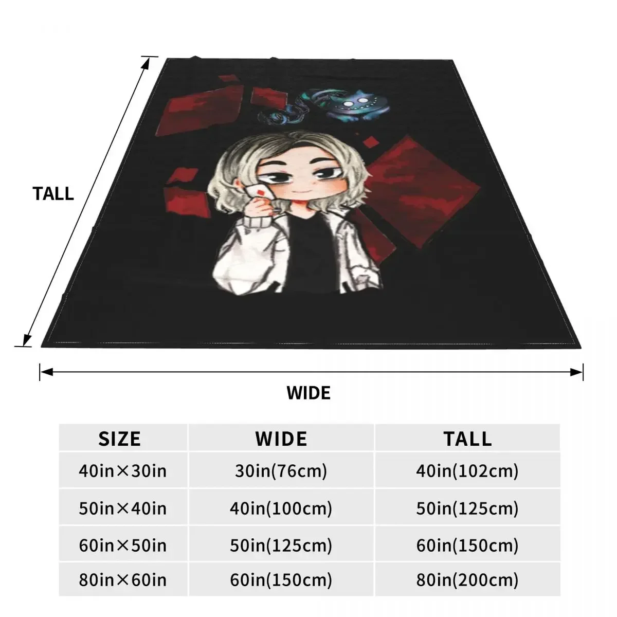 Cute Chishiya Anime Blanket Cover Alice In Borderland Flannel Throw Blankets Summer Air Conditioning Decor Soft Warm Bedsprea