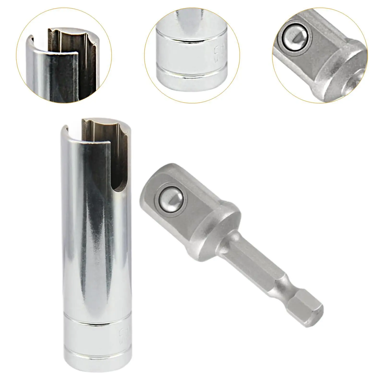 Metal Crank Handle Socket Adapter for Camper Trailer Stabilizer Outdoor Hiking Equipment Part Replacement