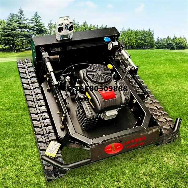 

Hot Sale Crawler Robot Lawn Mower Gasoline Self Propelled Garden Zero Turn Remote Control Lawn Mower With Rubber Tracks