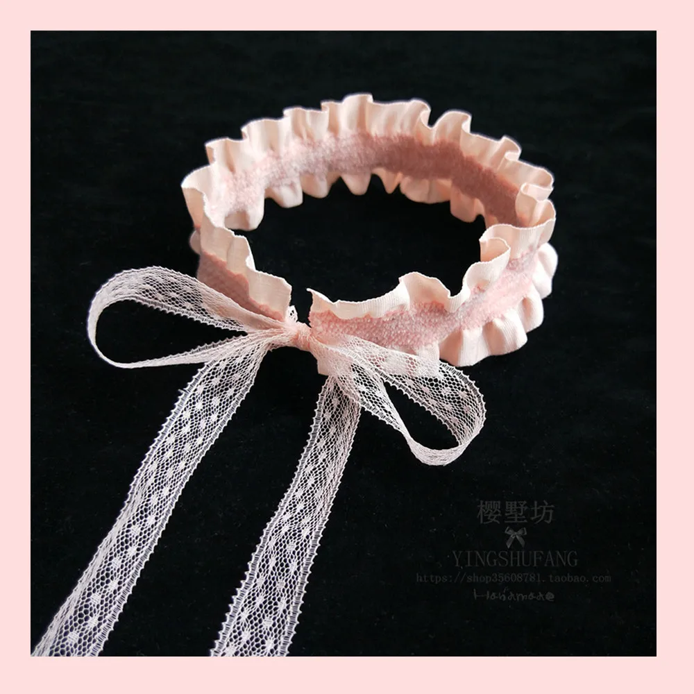 

Милое розовое колье с широкой лентой, ожерелье в стиле Лолиты, ожерелье на шею, морщины и шрамы, женское ожерелье-цепочка на ключицы, аксессуары