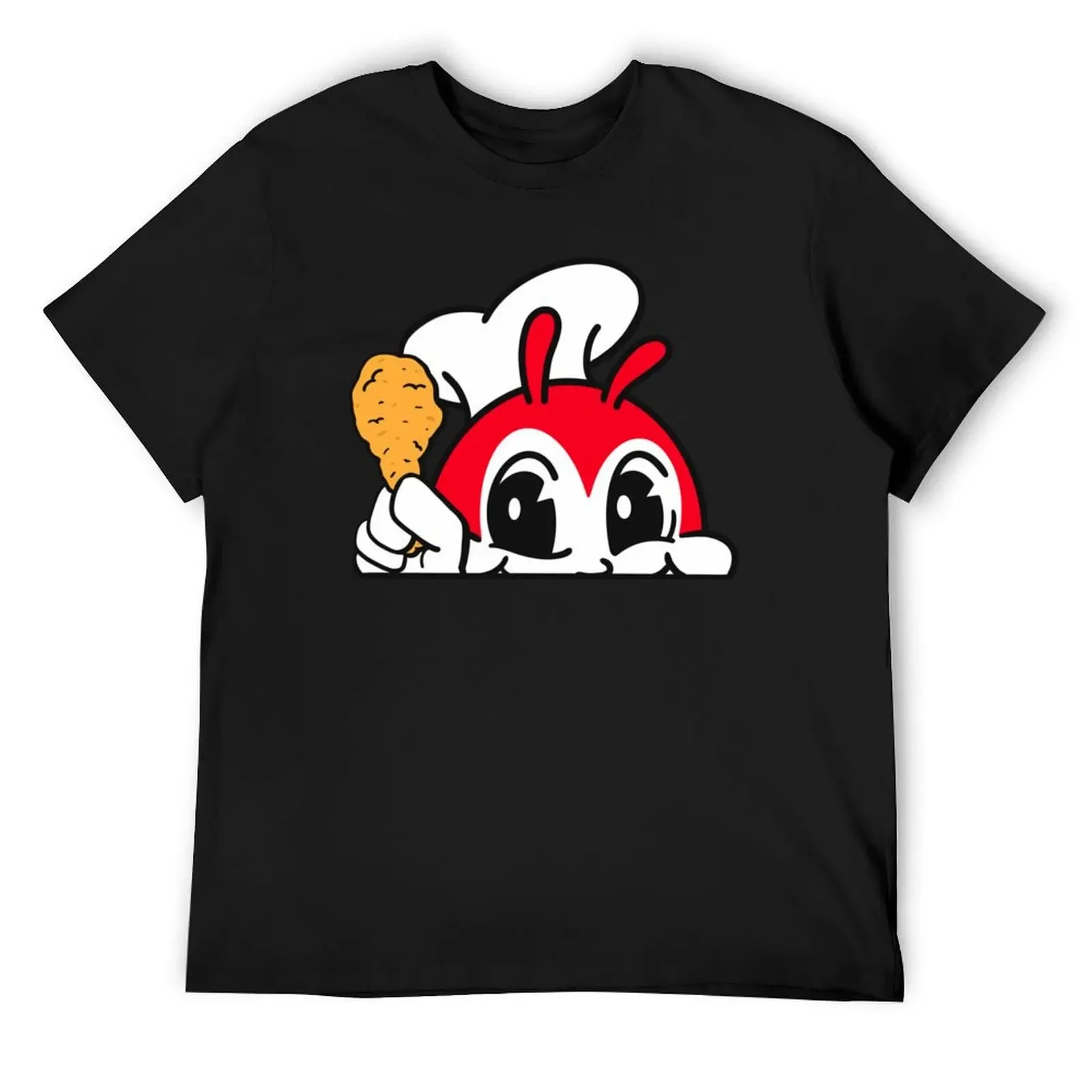 

JOLLIBEE PEEKING CUTE CHICKEN JOY FILIPINO T-Shirt anime figures oversized graphic tee workout shirts for men