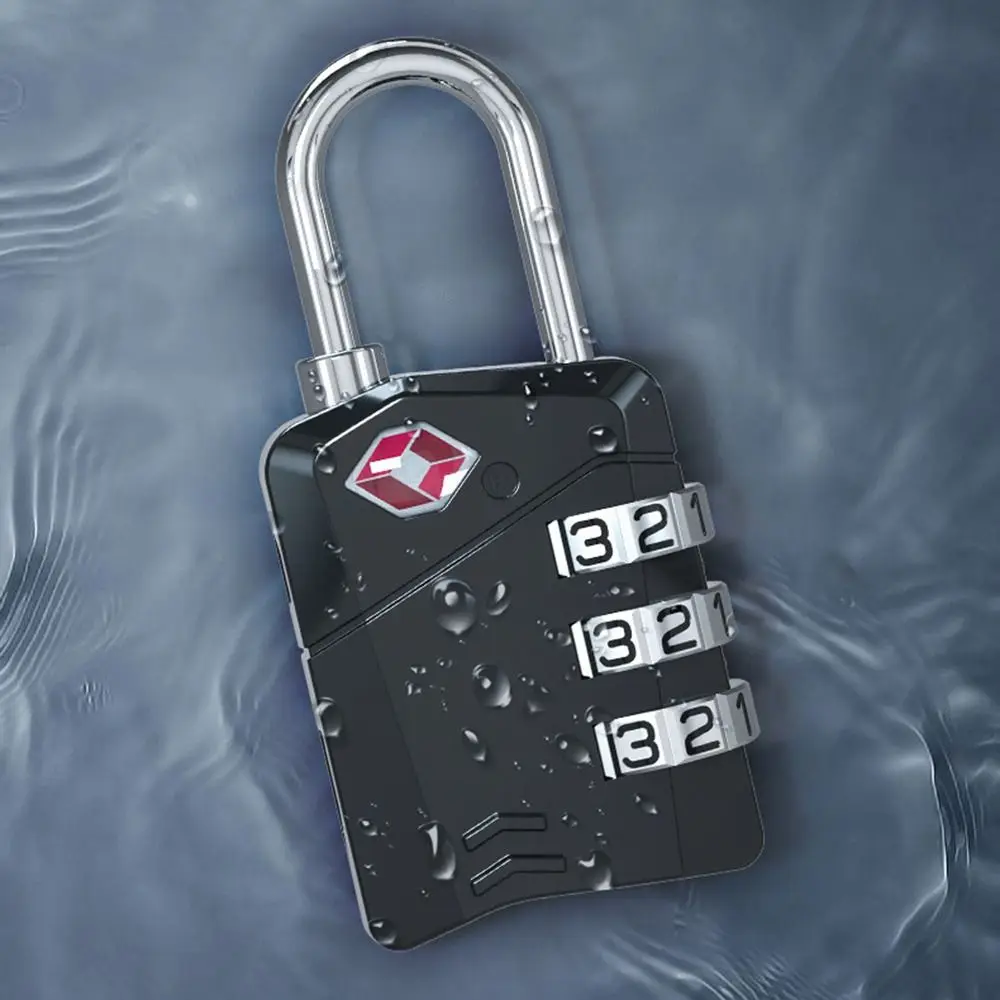 TSA Combinação Bloqueio para Mala e Bagagem, Armário Locker, Coded Lock, Security Tool, 3 Digit Password