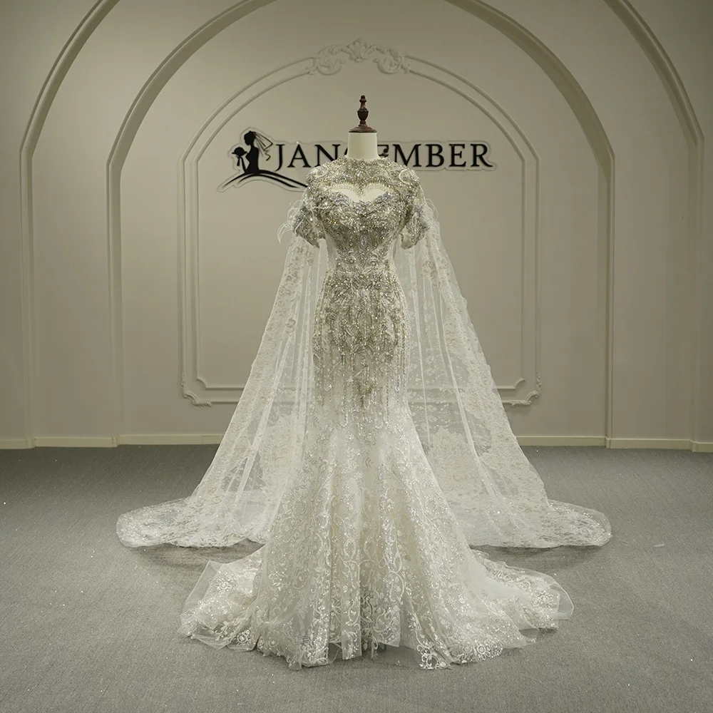 

Vintage Champagne Organza Customized Wedding Dress Elegant Short Sleeves Princess Plus Size Bridal Gown vestidos de novia boda