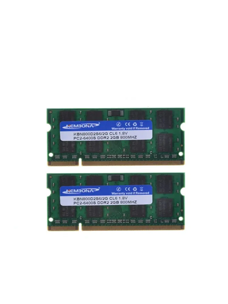 Kembona Gratis Bezorging Promotie Laptop Ddr2 4Gb Kit (2*2Gb) 800Mhz Pc2-6400 Sodimm Laptop So-dimm Notebook