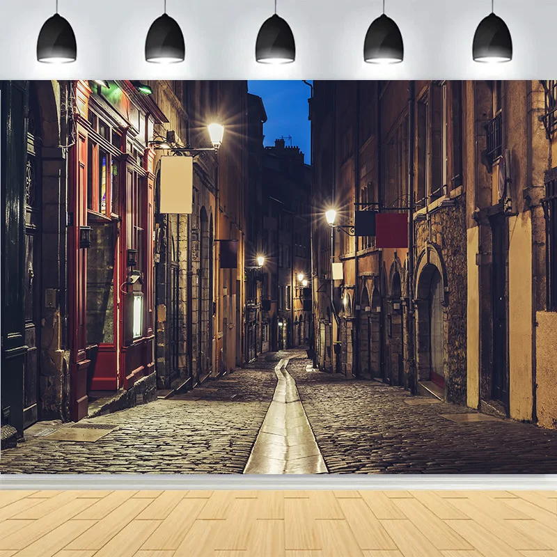 

Street Eiffel Tower Photography Backdrops Props Sea Beach Interior decoration Party Landscape Photo Studio Background HJ-08