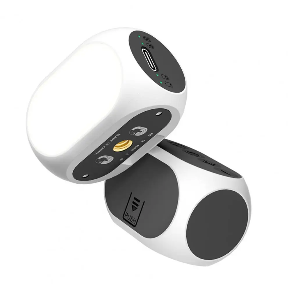 Stabilizzatore cardanico portatile con luce di riempimento personalizzabile con luce di riempimento a LED dimmerabile per telefono Ricaricabile a 3 colori per contenuti