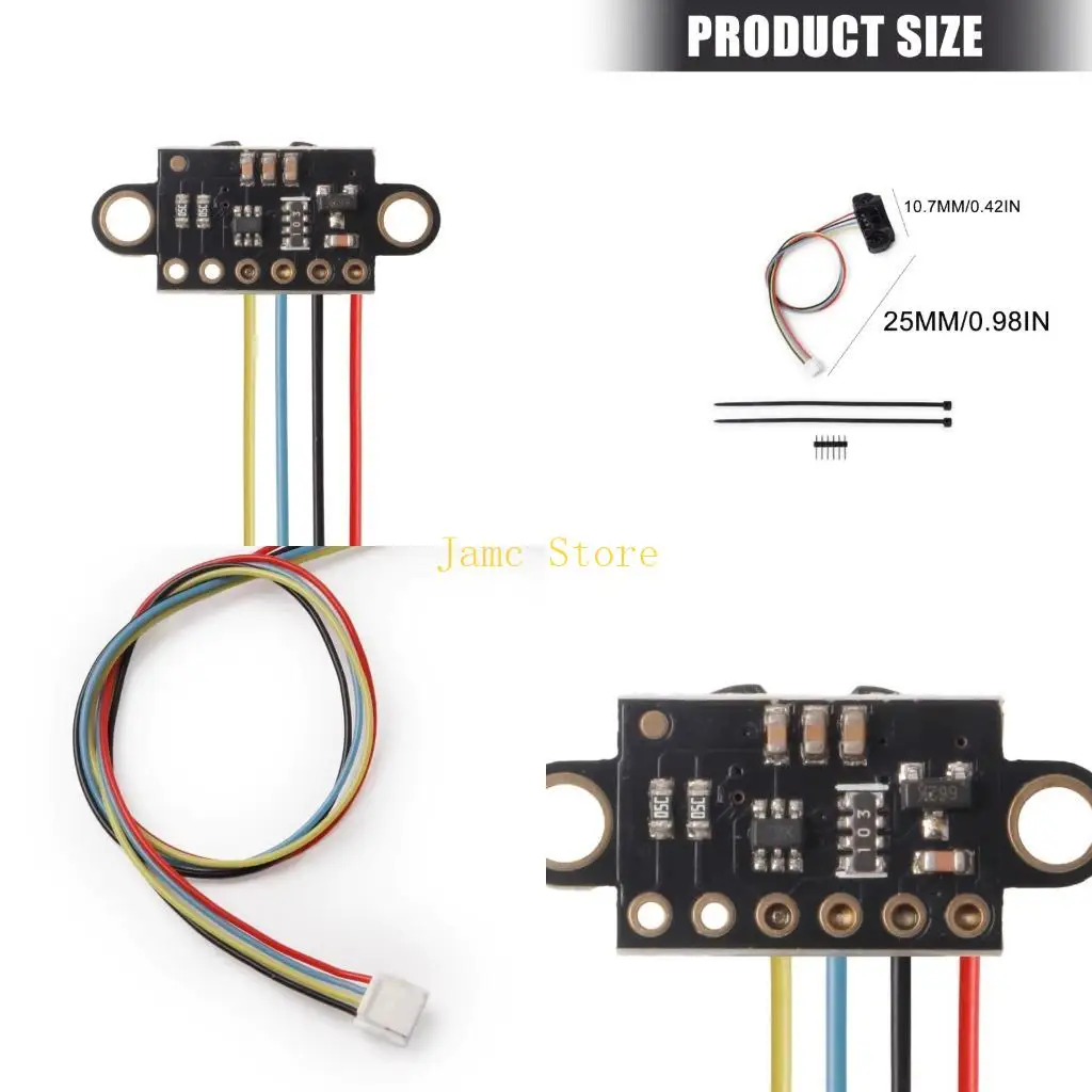 LX0B 1Set Fast Response Distance Sensors Module VL53L1X for Reliabled Performances in Various Environment