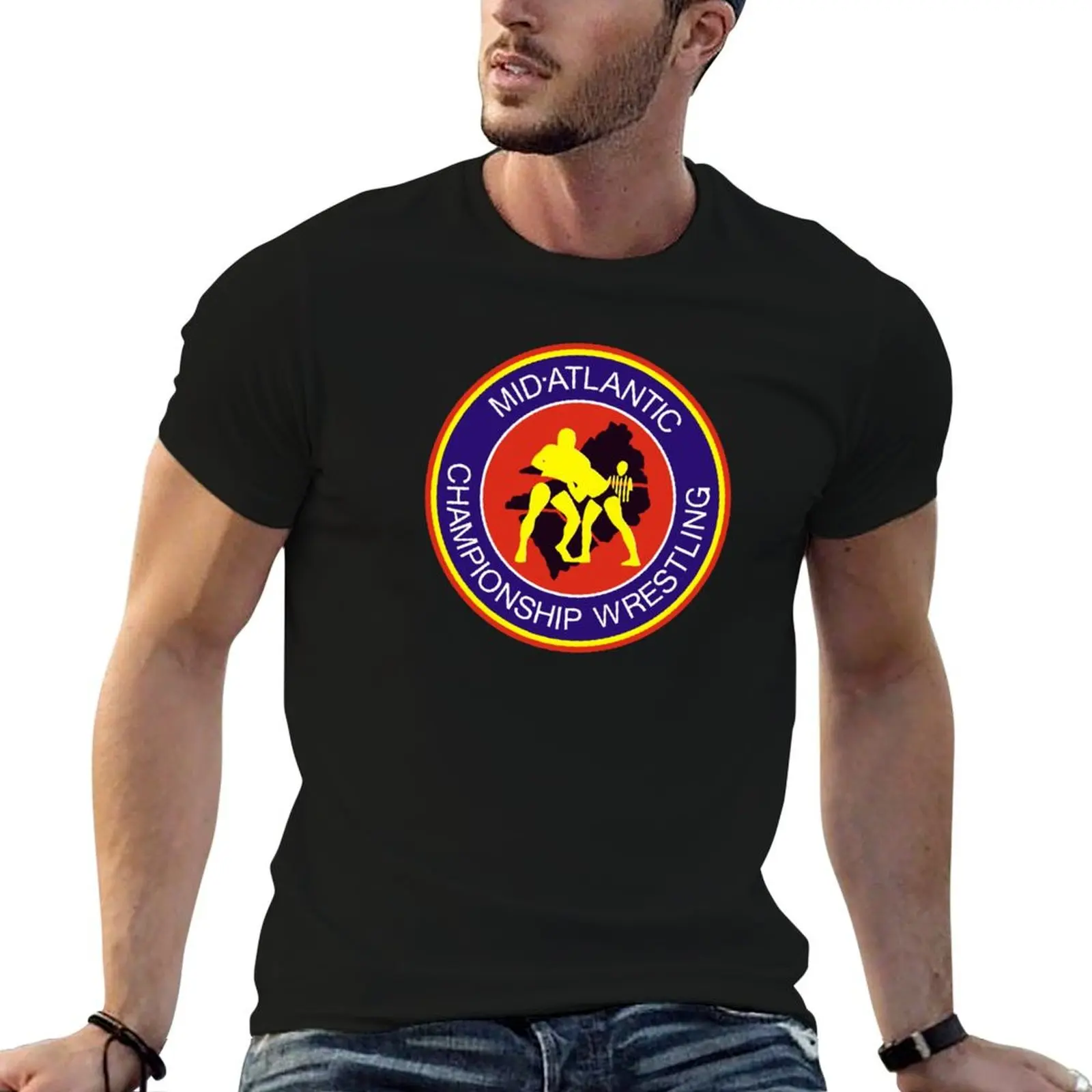 Mid Atlantic Championship Wrestling Logo T-Shirt Plus Size Summer Casual T-Shirt