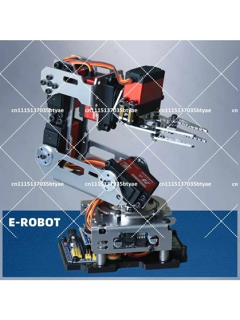6 Dof Robot Arm with Clamp Claw - APP RC Control Metal Mechanical DIY Kit with Digital Servos for Arduino Programmable Claw for