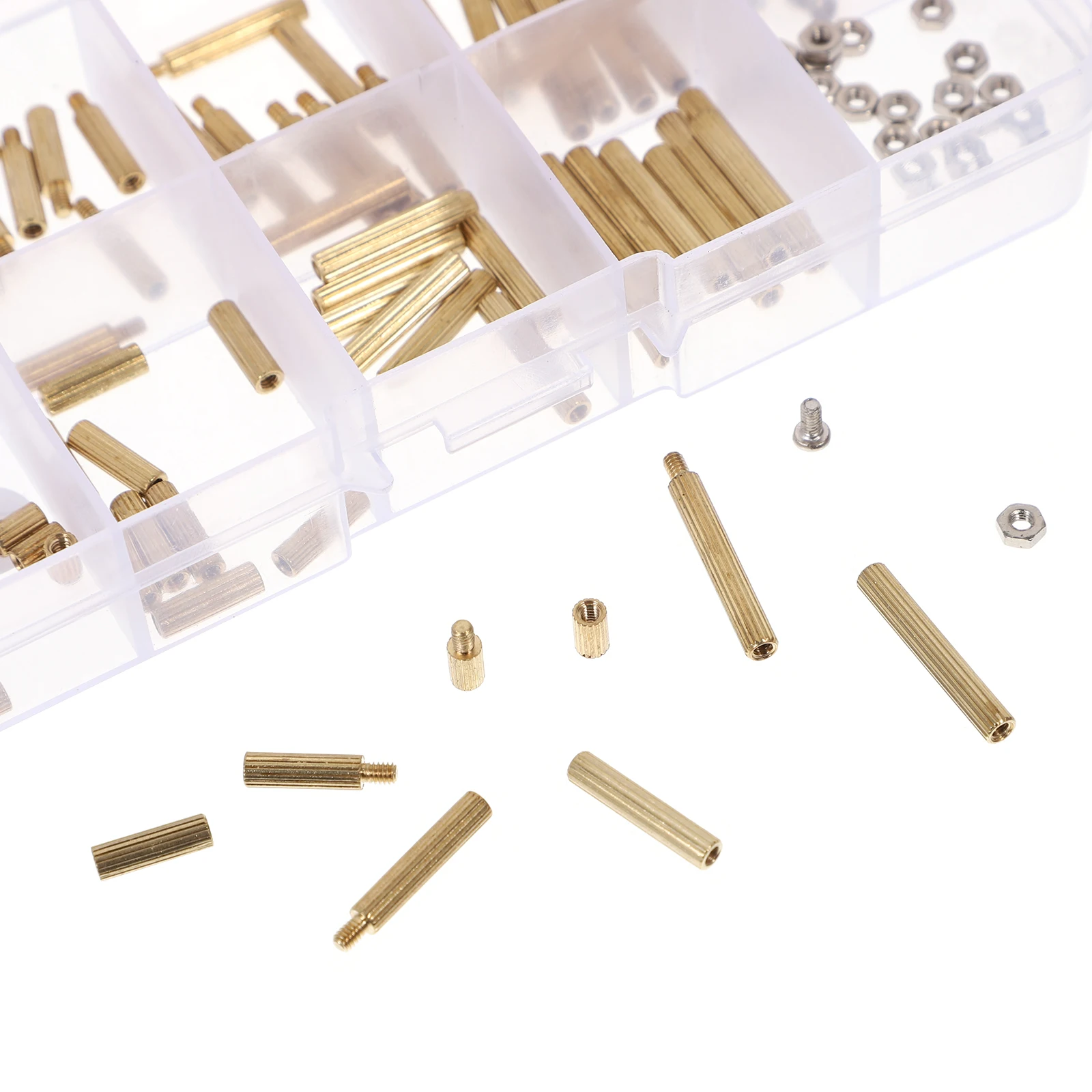 

120pcs Standoff Screws Brass Stainless Steel Threaded Pillar Screws For Pcb Motherboard Laptop Hex Machine Screw Assortment Kit