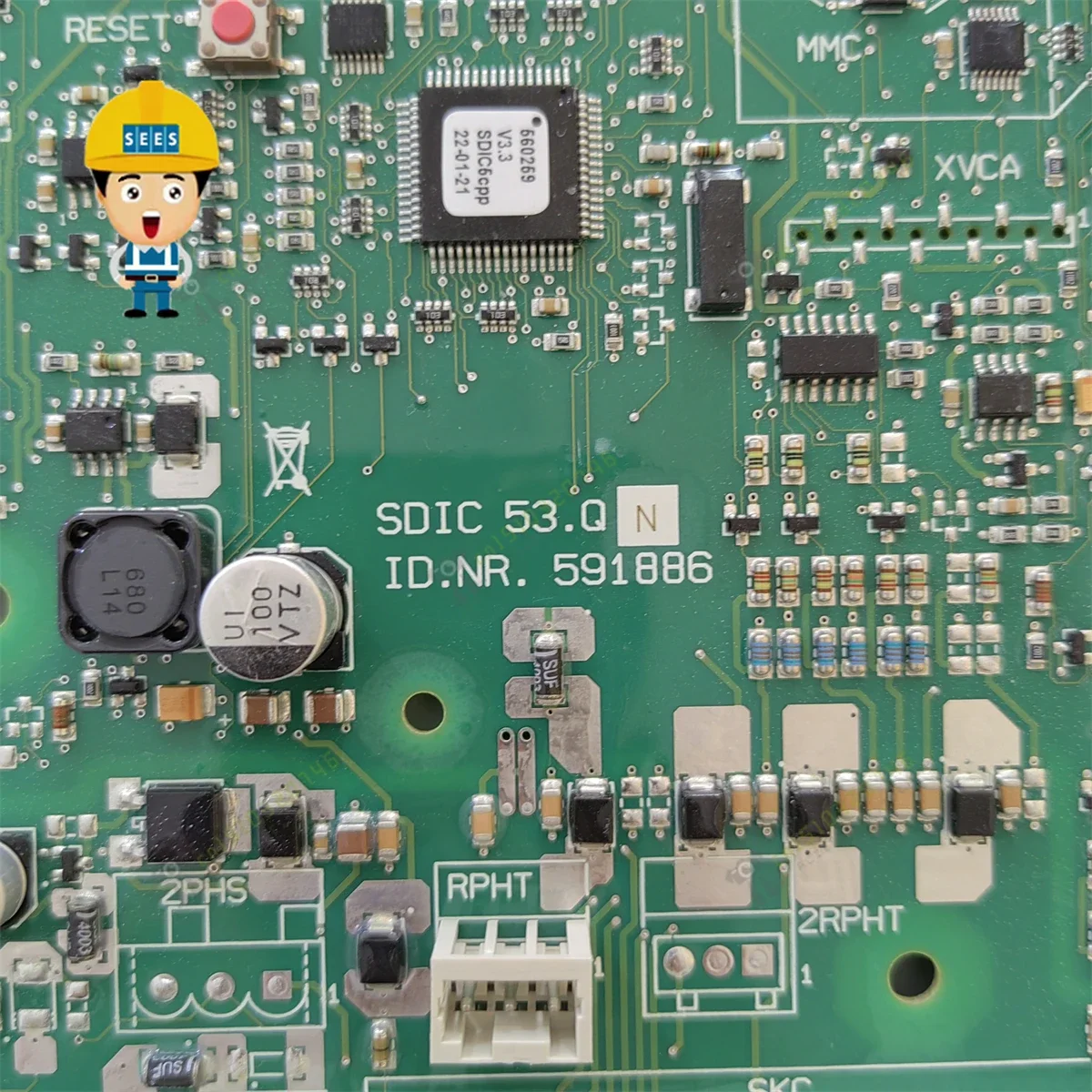 SEES Elevator Circuit Print Board SDIC 53.Q ID.NR. 591886 Lift PCB