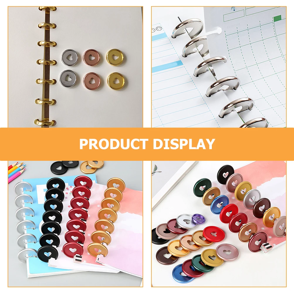 20 Pcs Loose-leaf Notebook Disc Planner Discs Binder Binding Ring Metal Mini Accessories Abs Expander