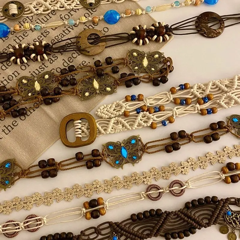 سلسلة خصر على شكل فراشة بوهيمية للنساء، حزام مجوهرات أنيق للجسم، إكسسوار أزياء Y2K لمطابقة الفساتين وملابس السباحة #3