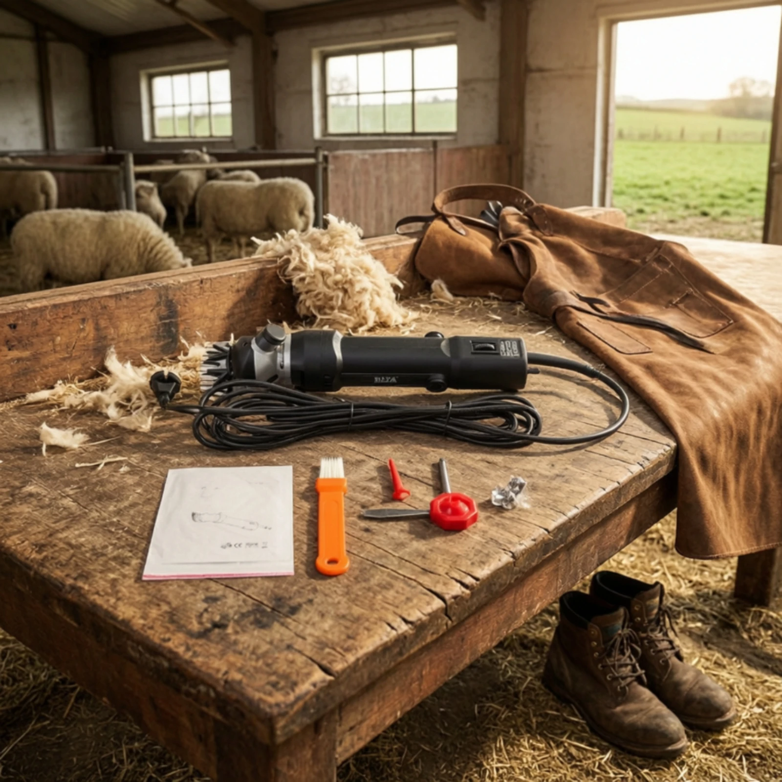 Electric Sheep Shear High-Power Sheep Shears with Carrying Case Electric Wool Clipper Long-Lasting for Shearers, Farm