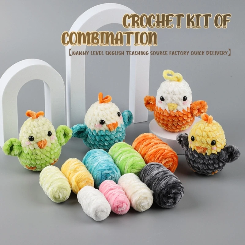 

N7MD Bird Crochet Set for Beginner with Step-by-Step Video Tutorial Instruction