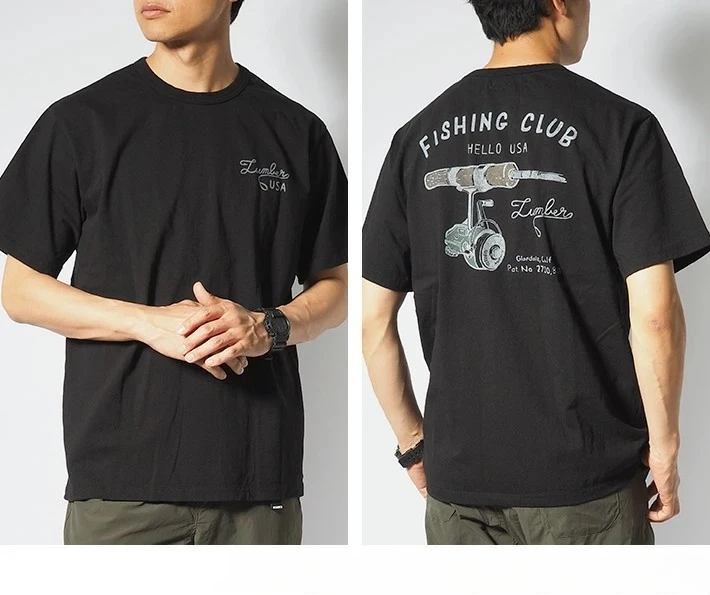 

Spring and Autumn Men and Women with The Same Short-sleeved Soft Breathable Cotton T-shirt Outdoor Fishing The Best Gift