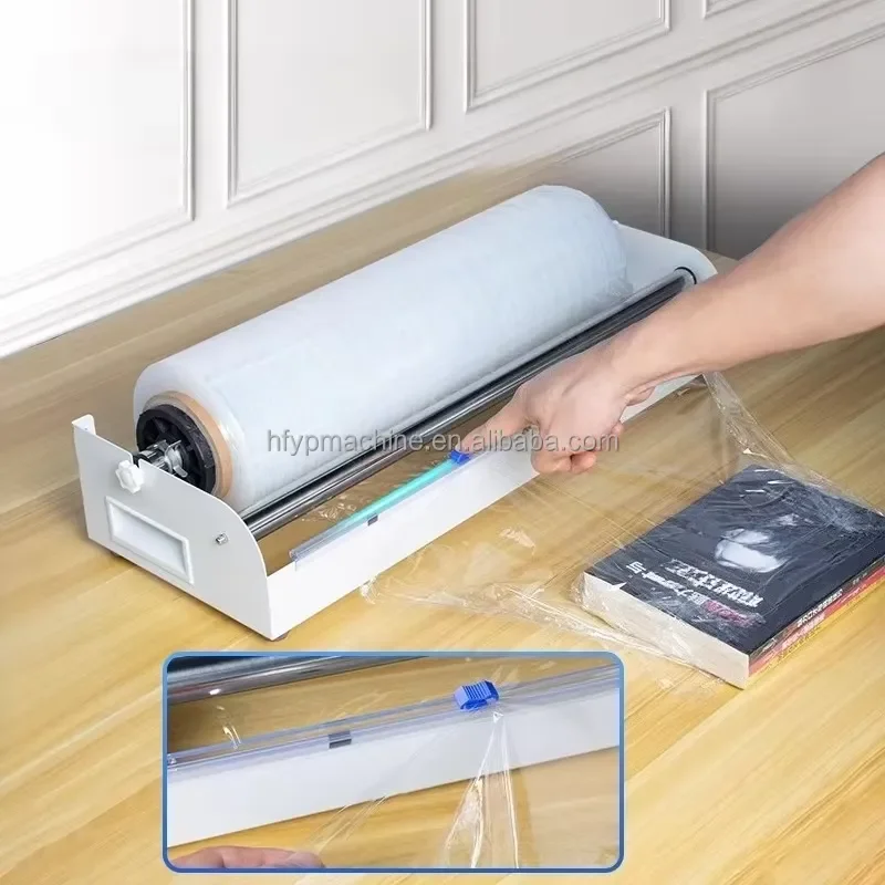 55CM Pack Stretch Film Wrapping Machine Cartons Easy Operation Premium Quality Metal Table Dispenser Lightweight Made China