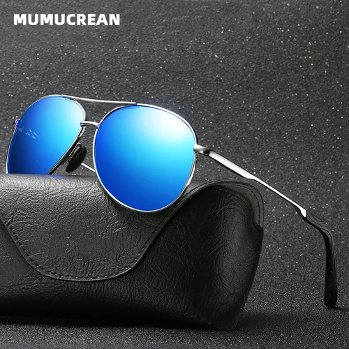 Imagen 1 del producto Gafas de sol polarizadas para conducir para hombre, coloridas piernas de primavera, estilo de diseñador, protección ocular, gafas de sol de moda para hombre