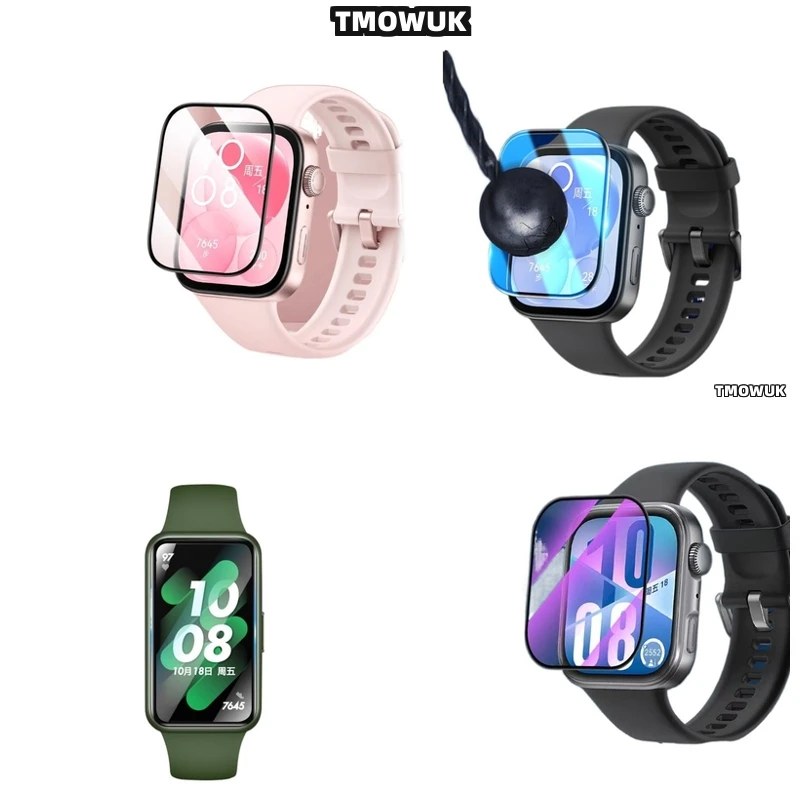 

For Huawei Band 6 7 8 9 10 B6 B7 Watch D2 Fit 3 4 Pro Special Edition Full Cover 3D Curved Flexible Screen Film Protector