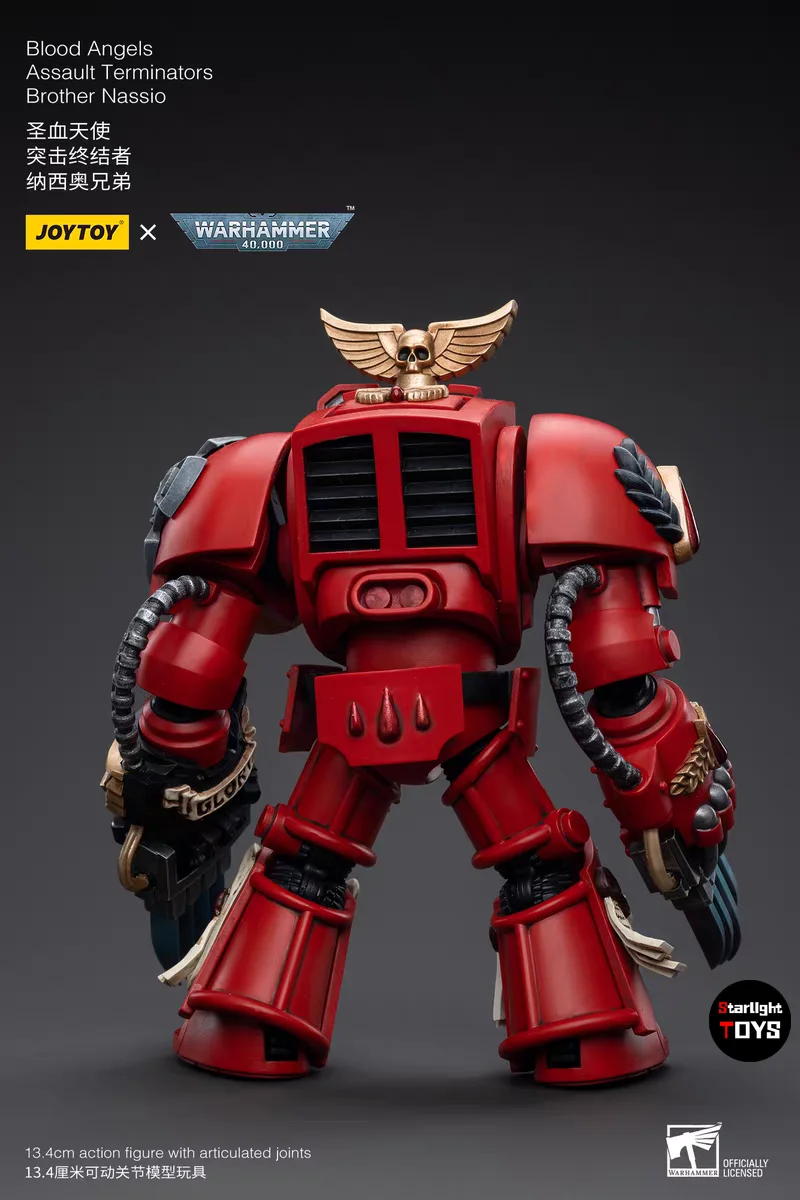 

JOYTOY 1/18 Action Figure Warhammer 40K Blood Angels Assault Terminators Brother Nassio Toy Model