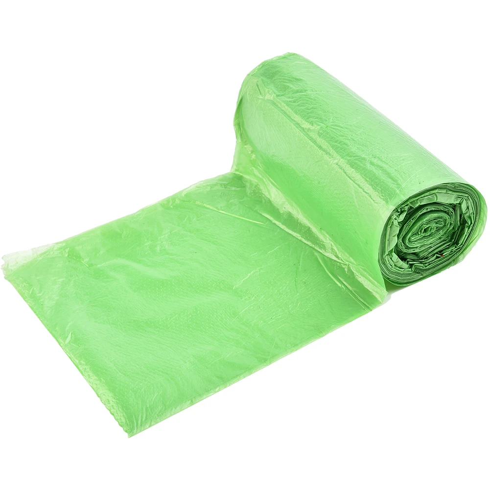 

1 Roll 30Pcs-Biodegradable Bags Portable Camping Festival Toilet Home Clean Composting-Plastic Trash Bag Green 45x55cm