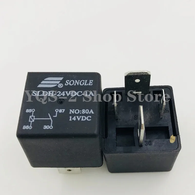 

1PCS Automotive relay SLDH-12VDC 24VDC-1A 4PIN 80A 4142 /-1C 5PIN 60A hot sale