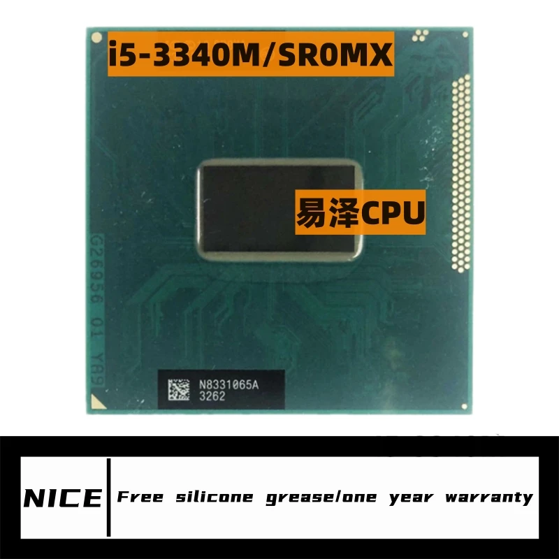 Процессор Core i5-3340M i5 3340M SR0XA, 2,7 ГГц, двухъядерный, четырехпоточный, 3 МБ, 35 Вт, разъем G2 / rPGA988B