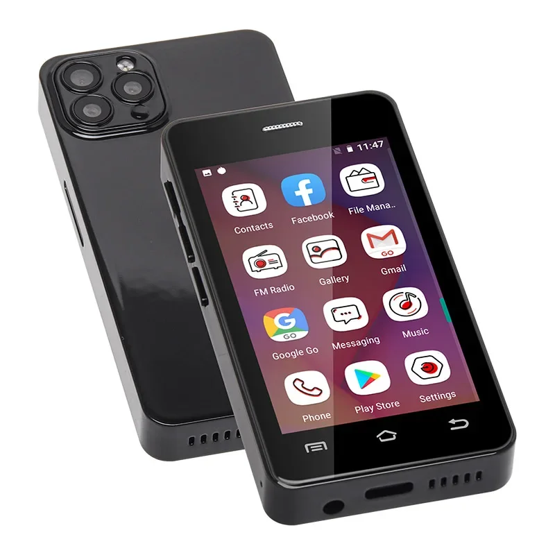 Melrose-teléfono inteligente S9 Pro, Smartphone Ultra delgado con Android, Quad Core, 2GB + 16GB, 5MP, 1000mAh, 3G, compacto, superpequeño