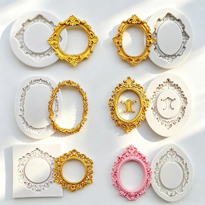 Photo Frame Silicone Cake Baking Mold Sugarcraft Chocolate Cupcake Resin Tools Fondant Decorating Tools