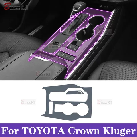 Для Toyota Crown Kluger 2021-2023 салон автомобиля, центральная консоль, коробка передач, прозрачная защитная пленка из ТПУ, краска, наклейка против царапин
