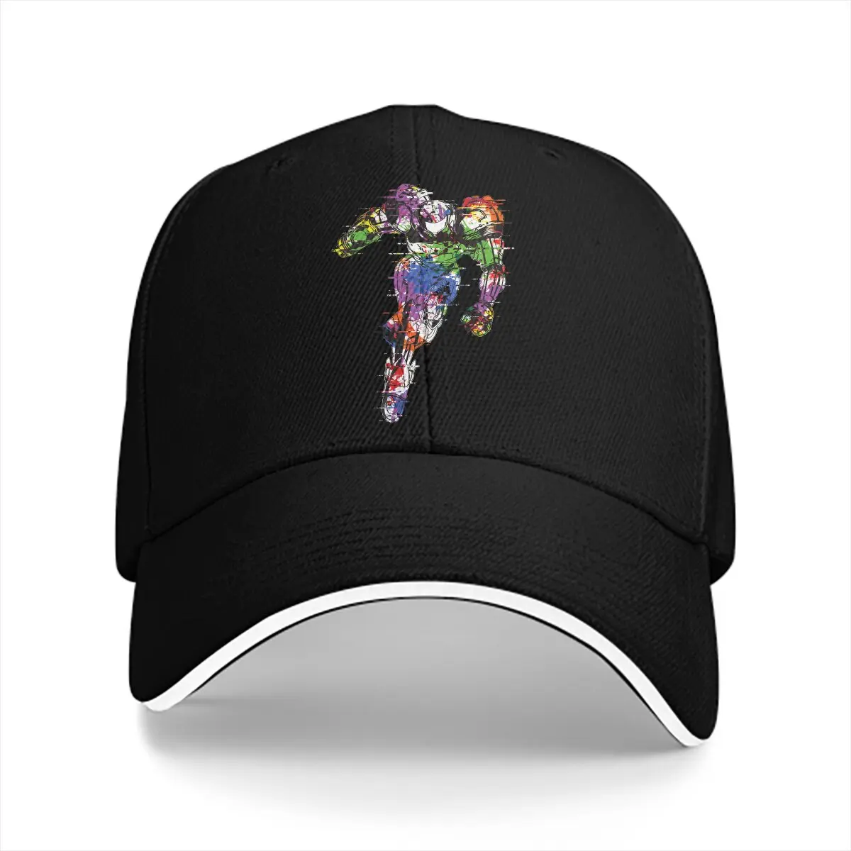 Washed Men's Baseball Cap Samus Aran Joins The Battle Trucker Snapback Caps Dad Hat Super Metroid Golf Hats